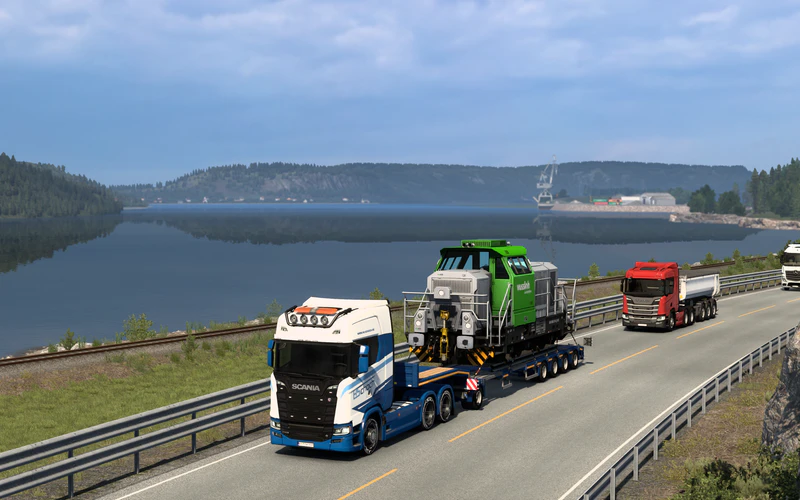 文件:牵引着G6行驶在北欧湖边小路的斯堪尼亚 (1).png