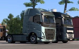 2台沃尔沃FH6停在维修站 02.png