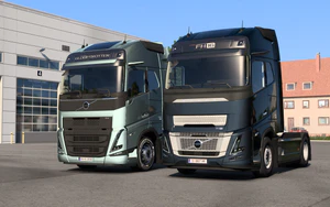 2台沃尔沃FH6停在维修站 04.png