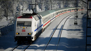 在冬季，DB BR 101 牵引IC车次通过.jpg