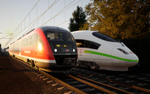 DB BR 403 ICE 3 和 DB BR 642 在黄昏下交汇.png