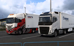 停靠休息点的依维柯和沃尔沃 01.png