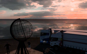 斯堪尼亚、夕阳、白云、水面、北角 01.png